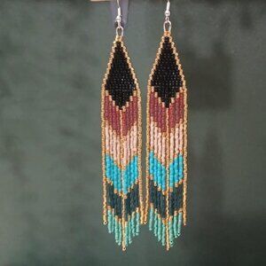 Indigenous handmade beadwork - earrings